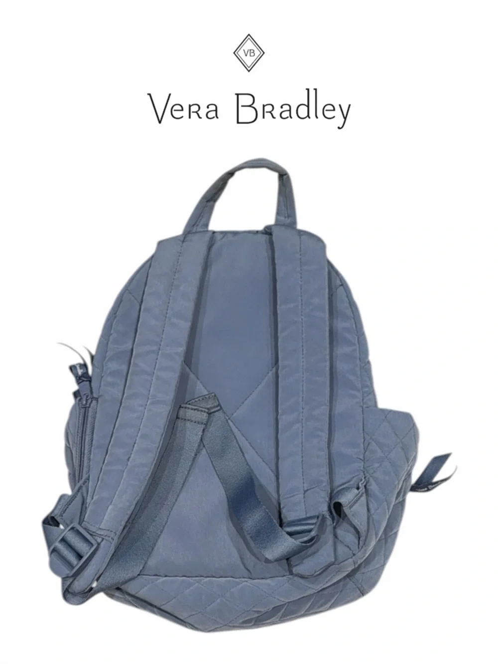 Vera Bradley Essentials Slate Blue‎ Quilted Small Backpack